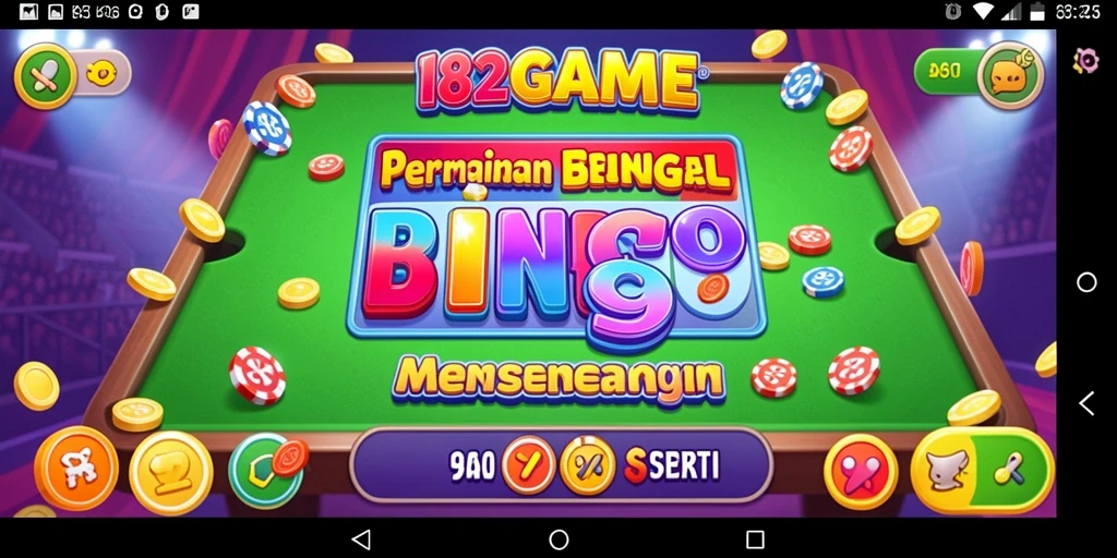 Tampilan gameplay Bingo yang menarik di 182GAME.