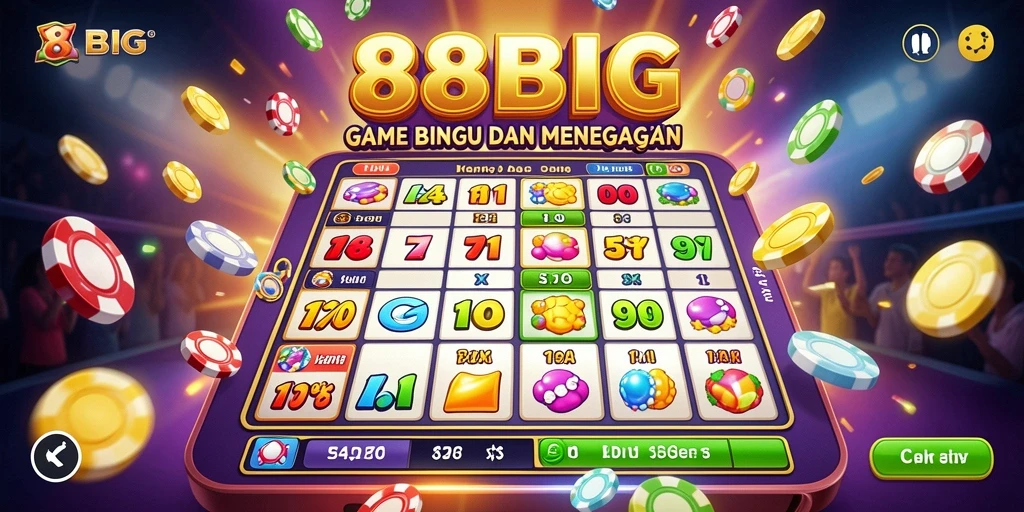 Tampilan permainan Bingo yang menarik dan seru di 88BIG.