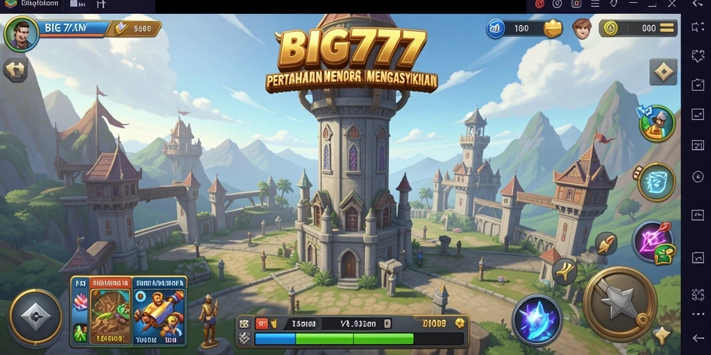 Tampilan gameplay menegangkan dengan strategi Tower Defense.