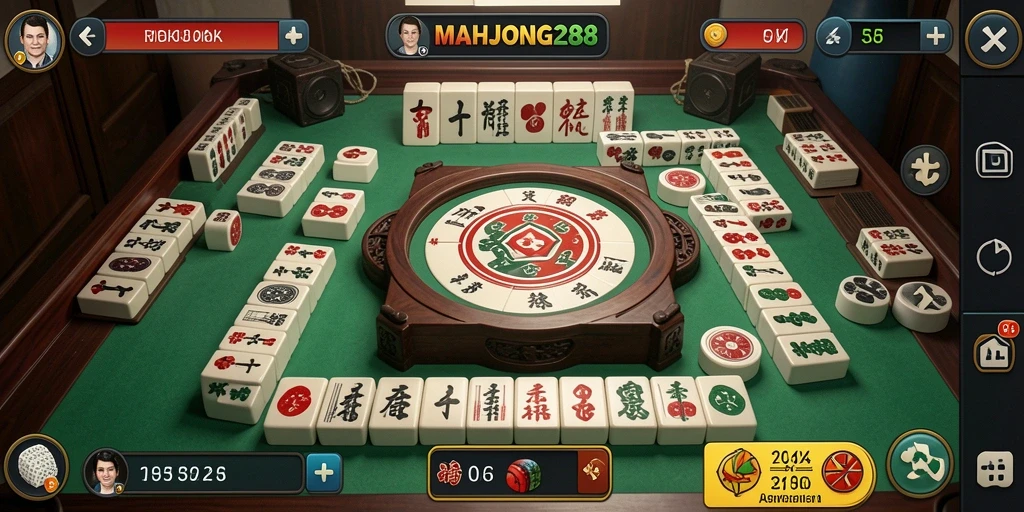 Screenshot gameplay MAHJONG288 dengan tampilan antarmuka menarik.