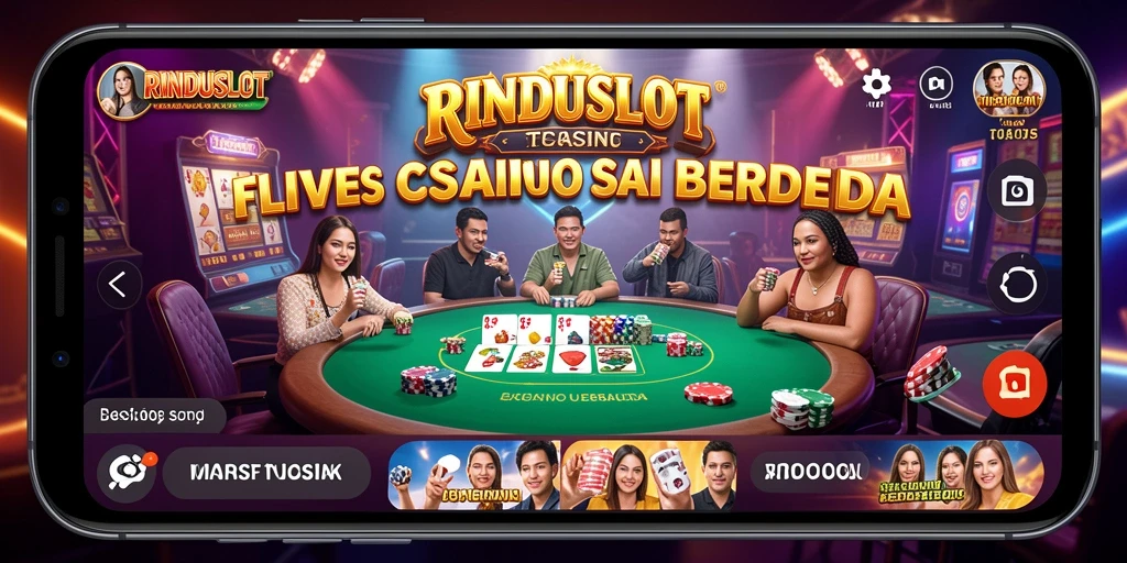 Tampilan gameplay Live Casino yang mendebarkan di RINDUSLOT.