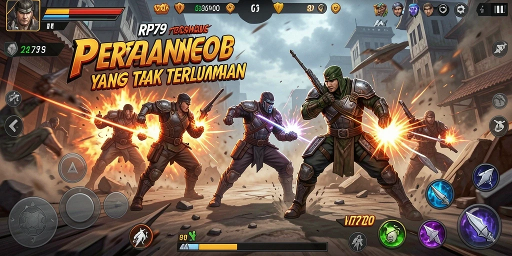 Tangkapan layar RP79 menunjukkan aksi pertarungan yang mendebarkan.