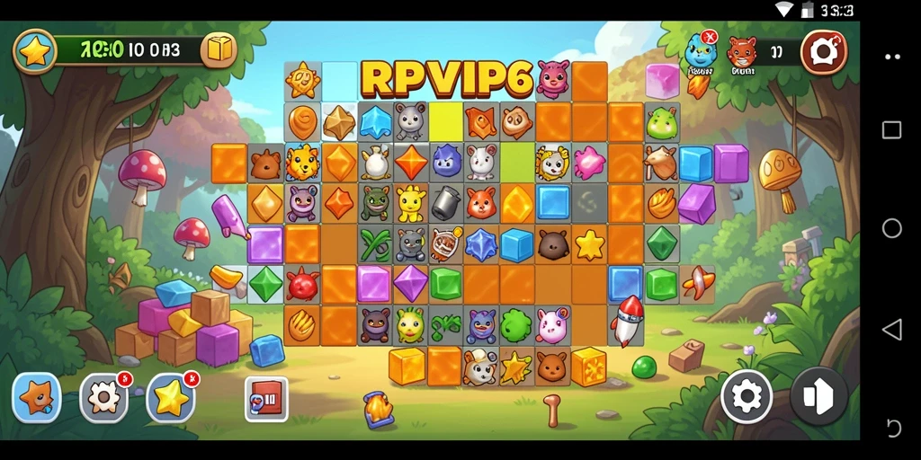 Screenshot RPVIP6 menampilkan gameplay Puzzle yang seru dan menantang.