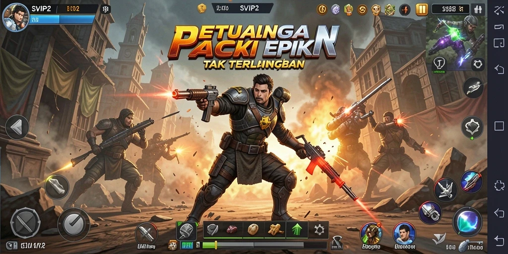 Tampilan gameplay SVIP2 yang penuh aksi dan petualangan.