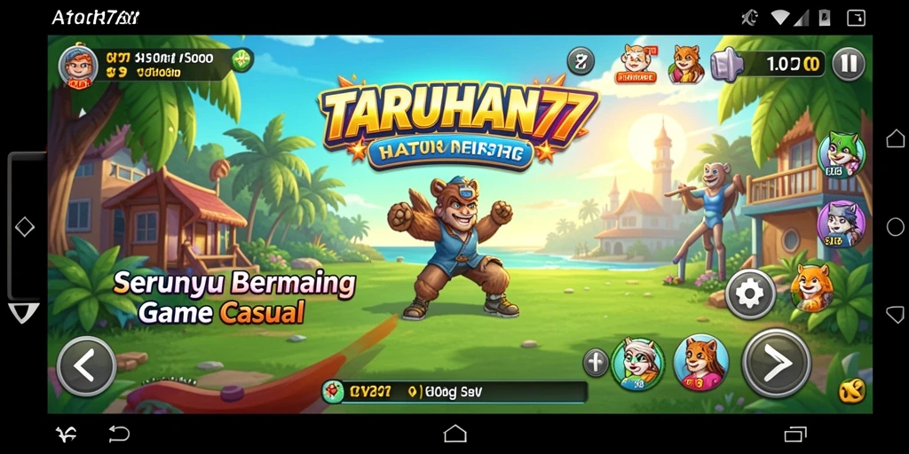 Tampilan menarik gameplay TARUHAN77 dengan suasana casual yang menghibur.