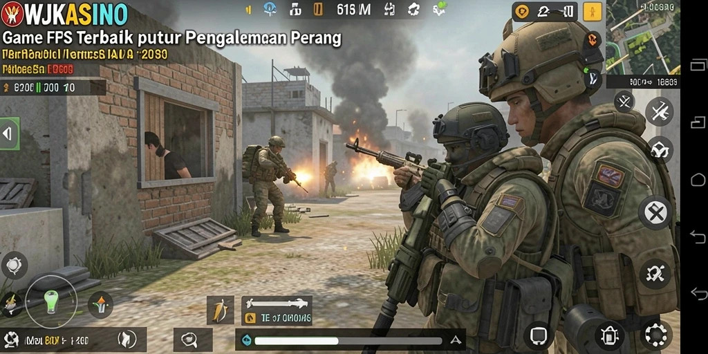 Tangkapan layar dari gameplay menegangkan WJKASINO yang menunjukkan aksi intens.